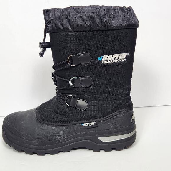 Baffin Boots Youth Size 7 Black Igloo Junior Winter Snow Polar Proven Insulated - Picture 6 of 16